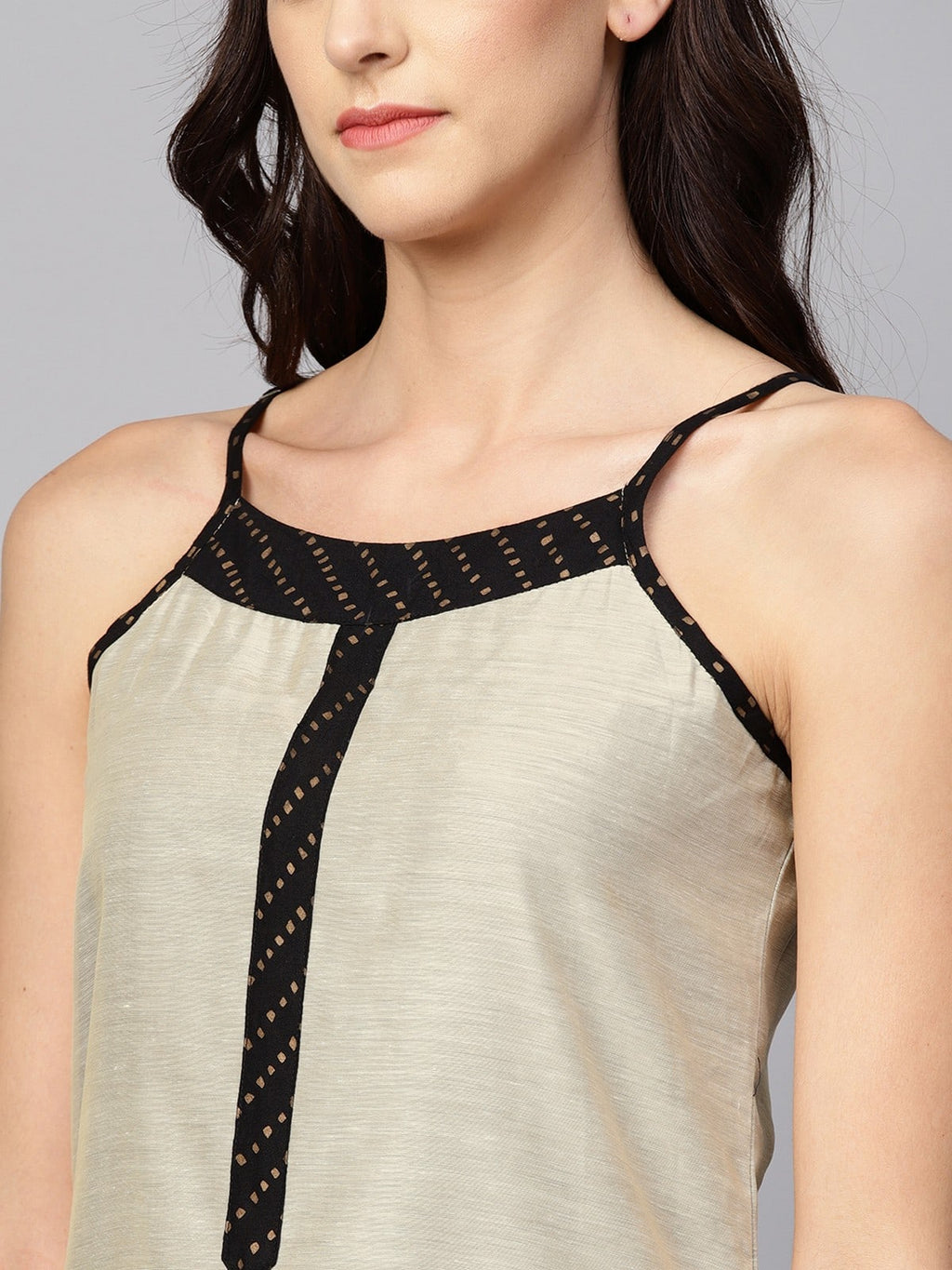 Stradda Womens Printed Strappy Kurta