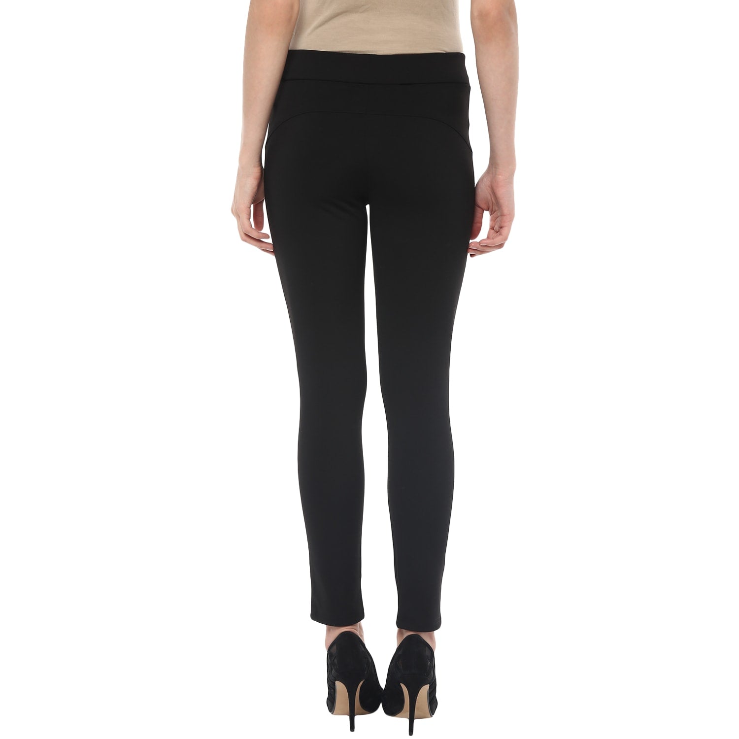 Stradda Womens Zipper Detailed Jegging