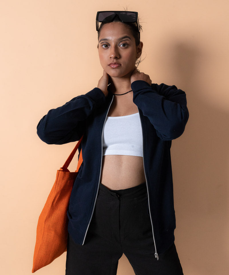 Navy blue - Basic Bomber Jacket