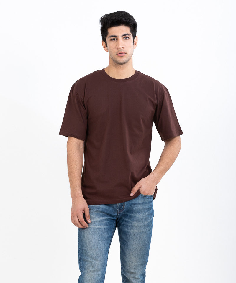 Dark brown - Oversized T-shirt