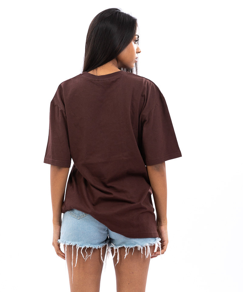 Dark brown - Oversized T-shirt