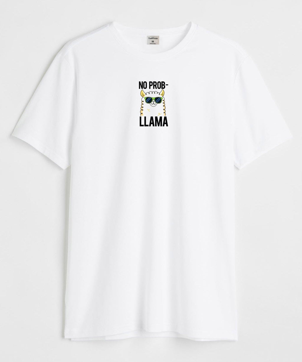 No probllama - Round Neck T-shirt