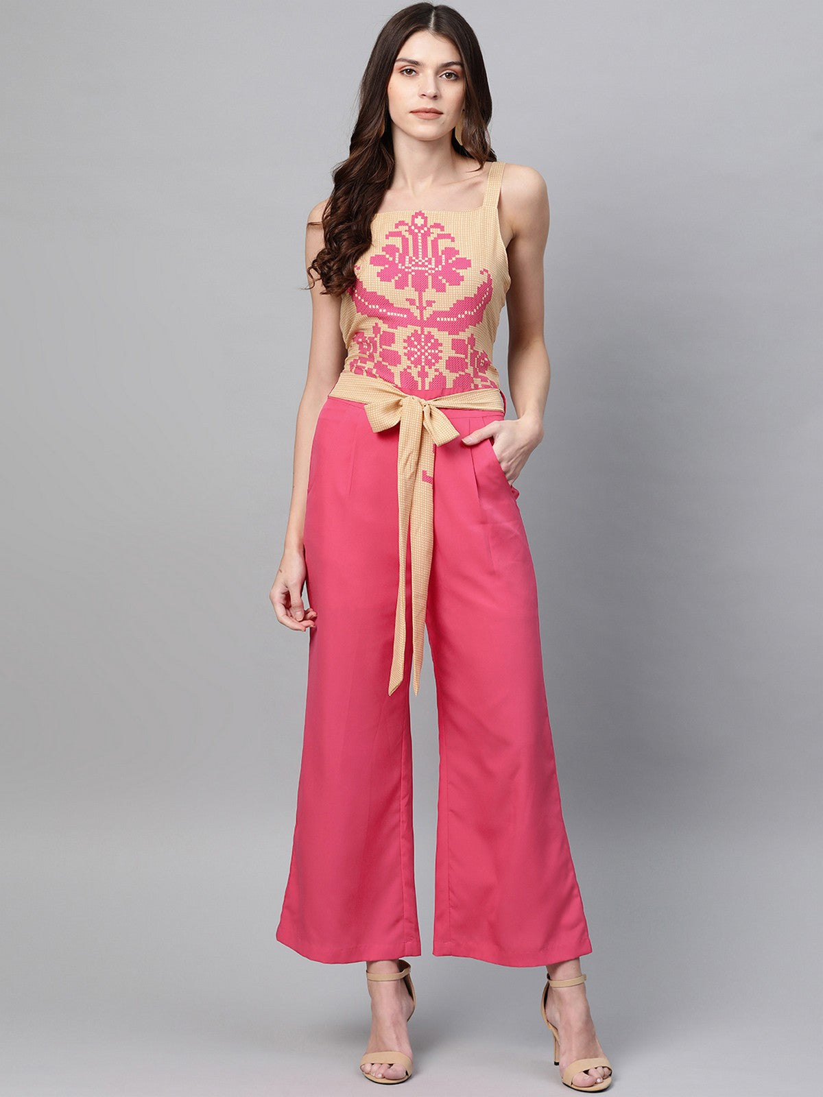 Printed Yoke Jumpsuit 1