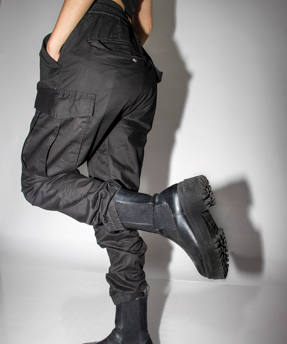 Unisex Cargo Joggers - Black