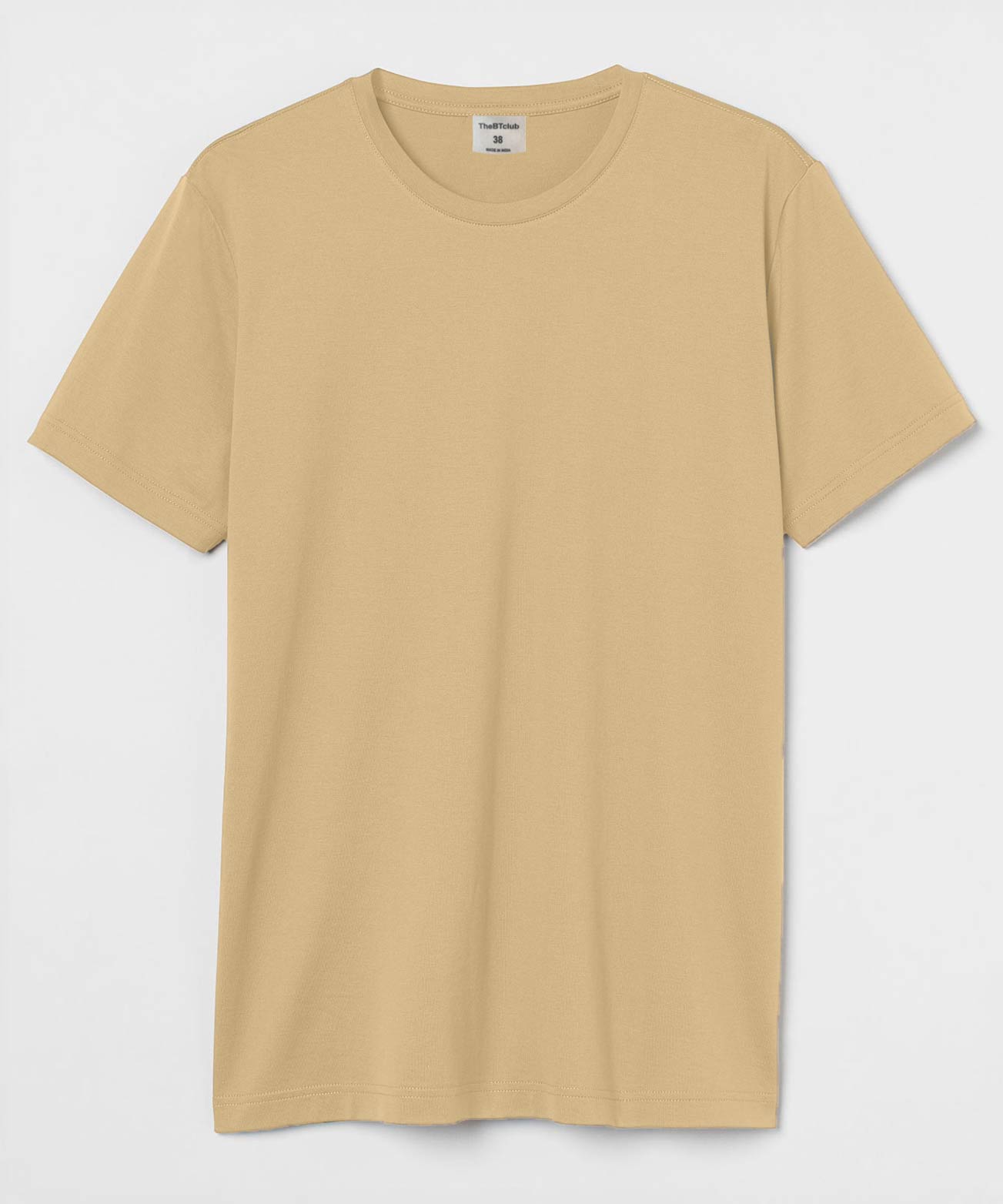 Round Neck T-shirt - Light brown