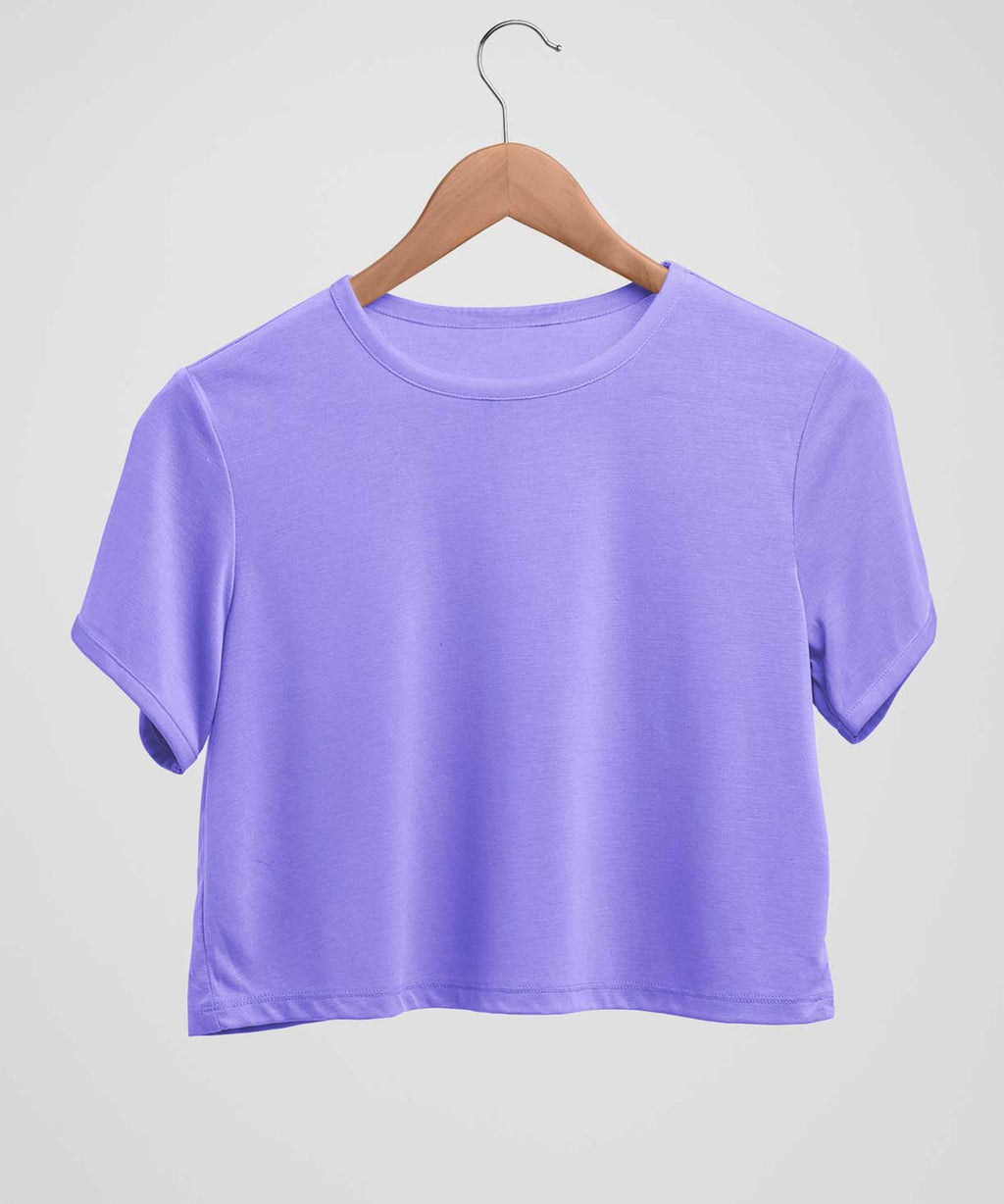 Comfort Fit Crop top - Light purple