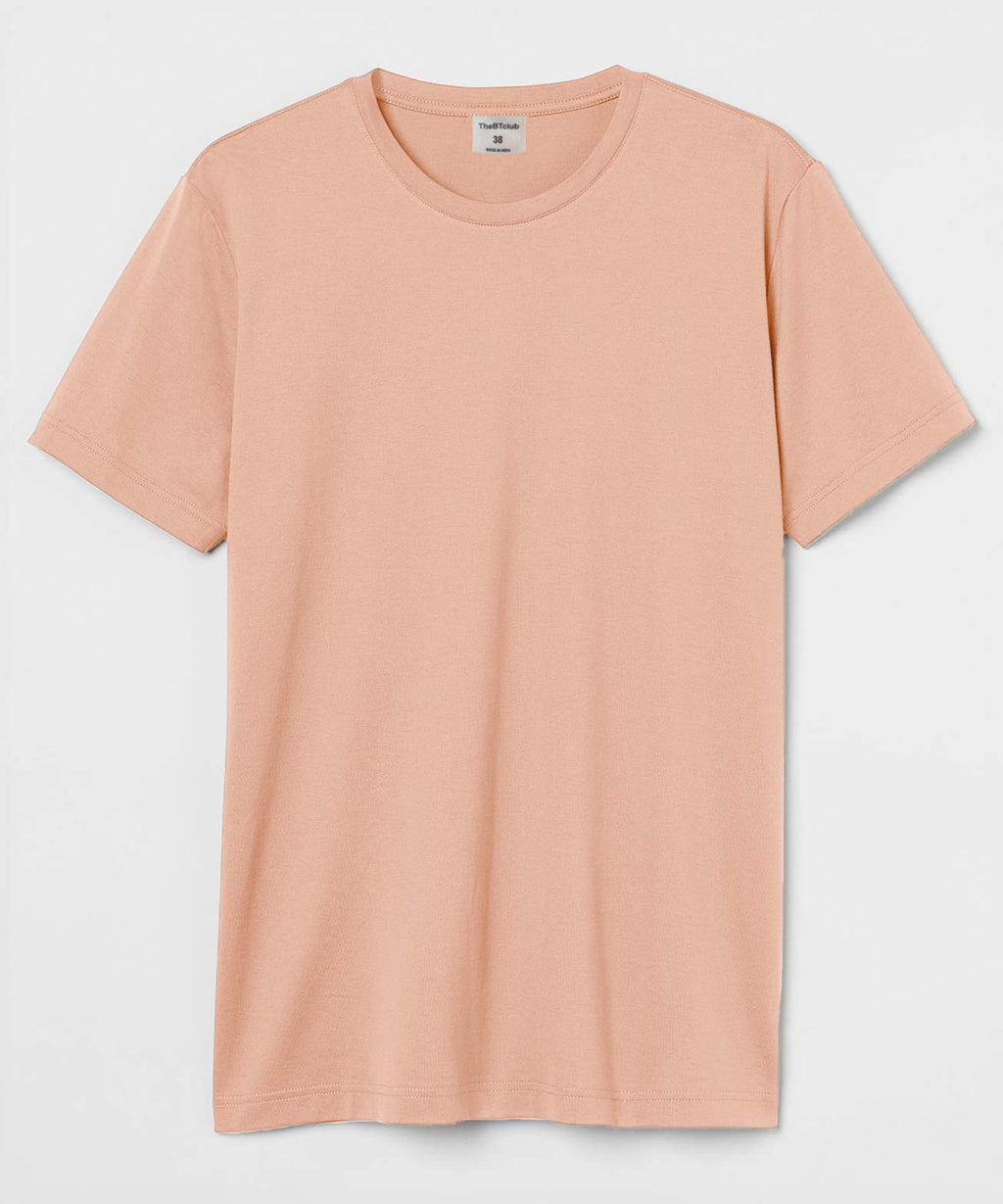 Round Neck T-shirt - Peach