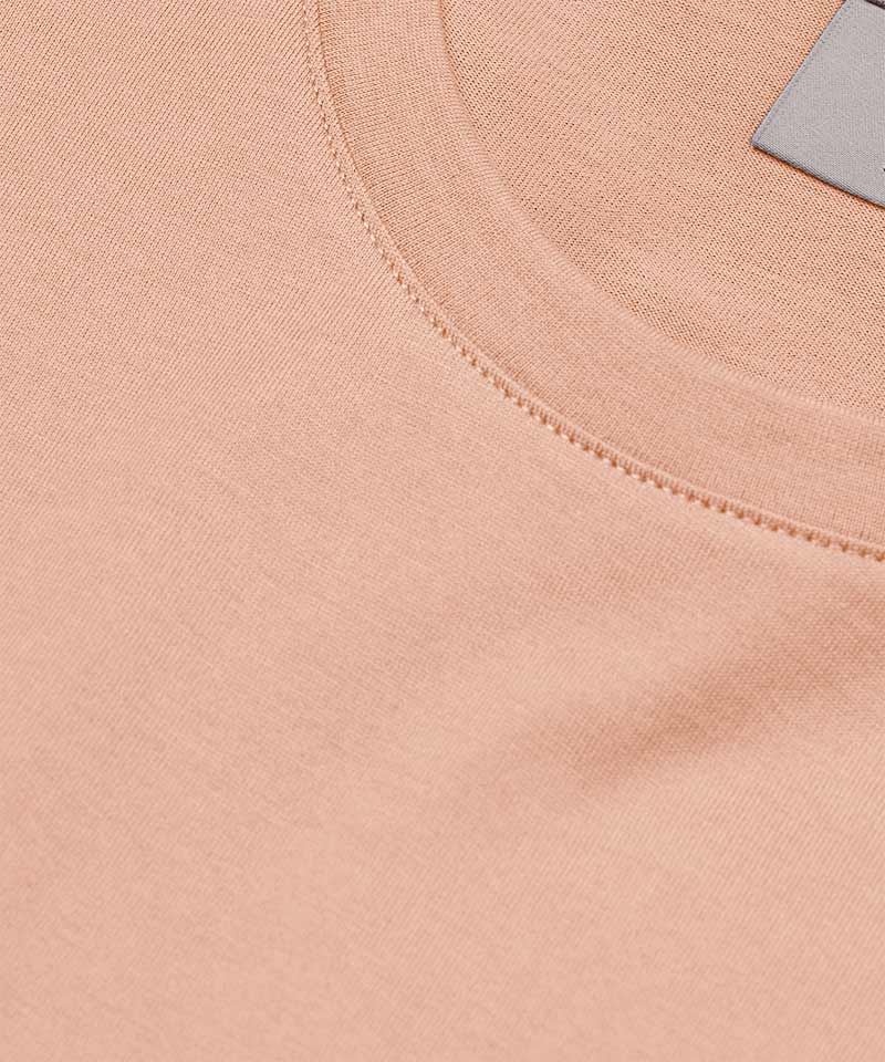 Round Neck T-shirt - Peach