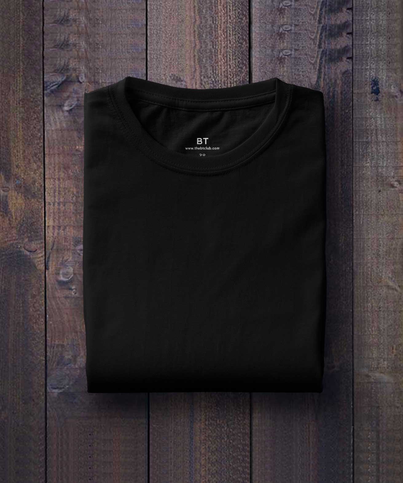 Round Neck T-shirt - Black
