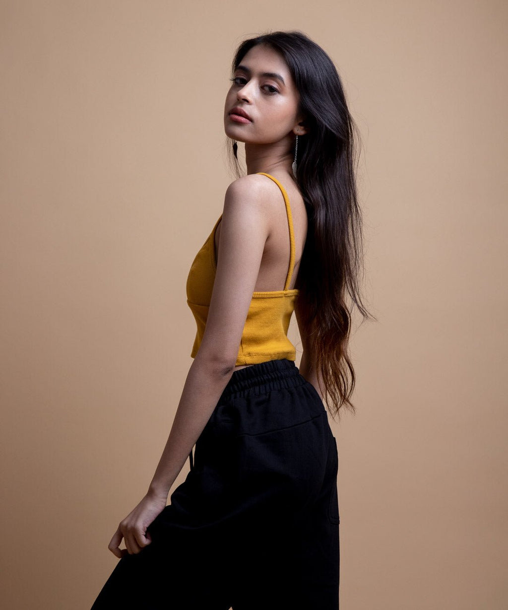 Ribbed Bralette - Mustard