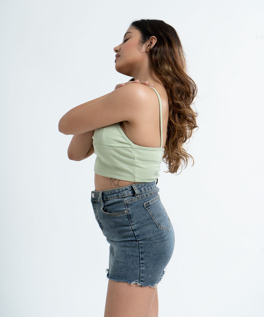 Ribbed Bralette - Pastel green