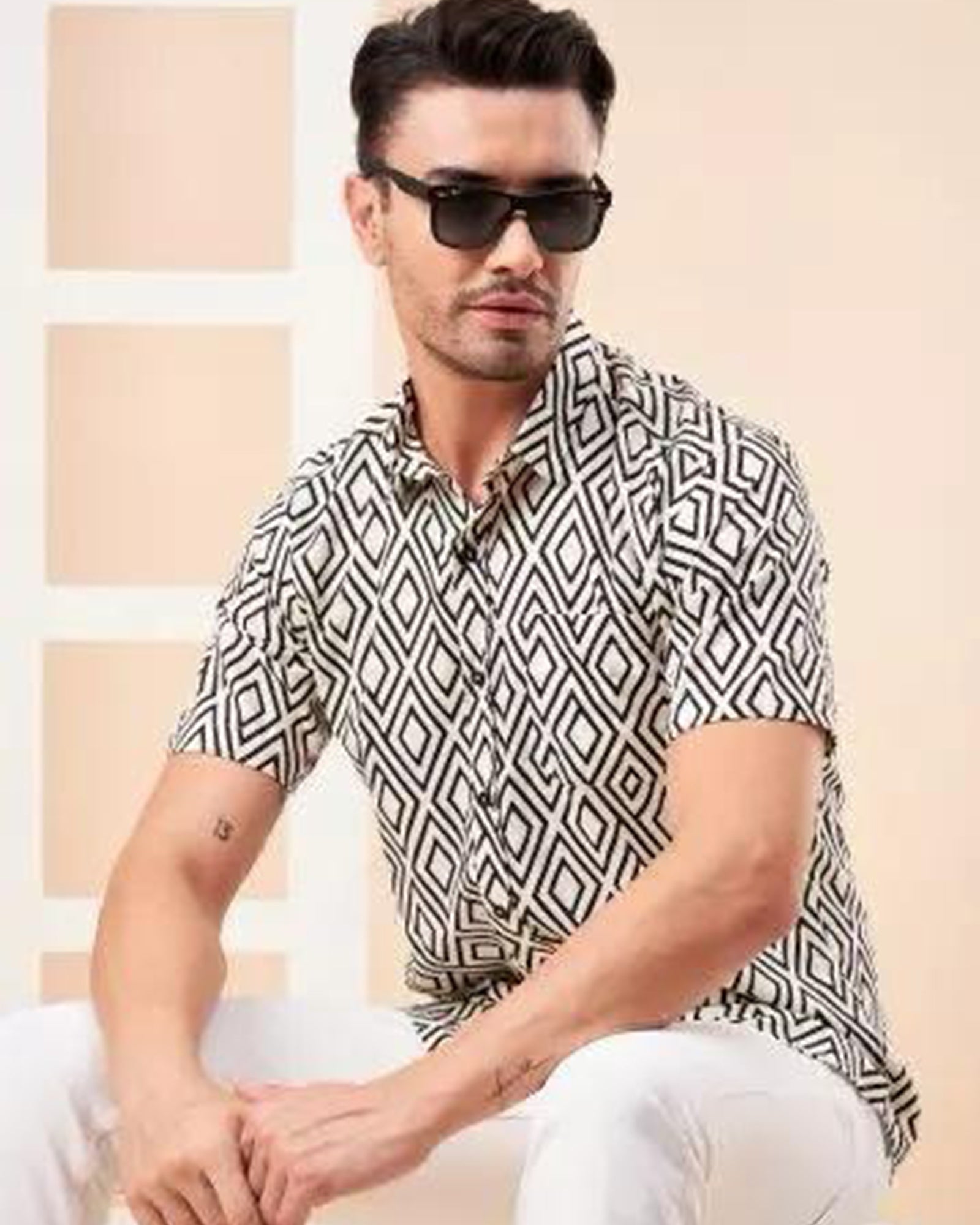 Geometric Puzzle - Regular Fit Shirt