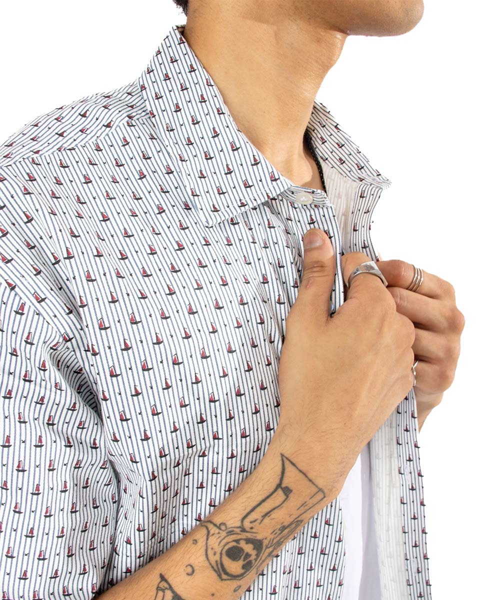 Nautical Voyage - Oversized Shirt