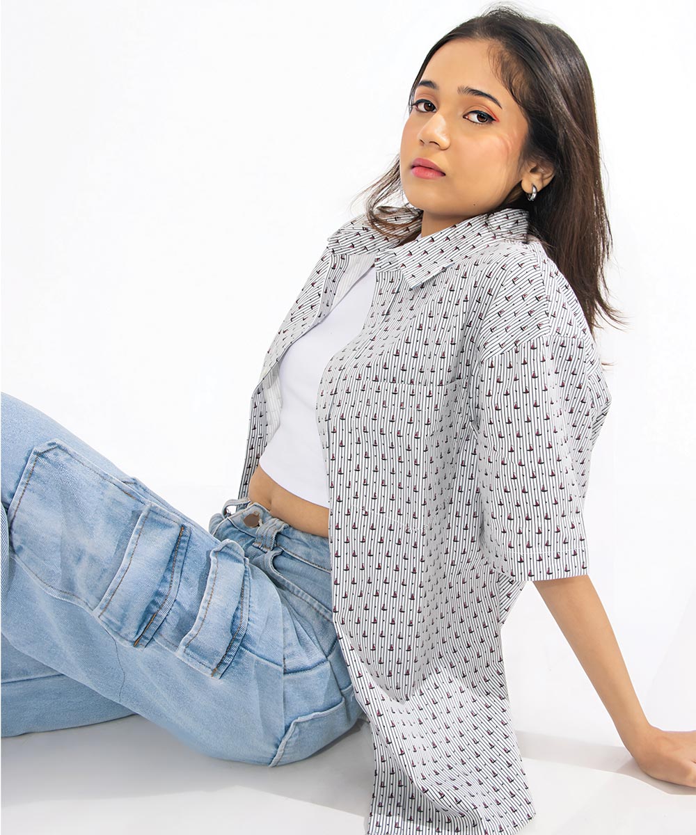Nautical Voyage - Oversized Shirt