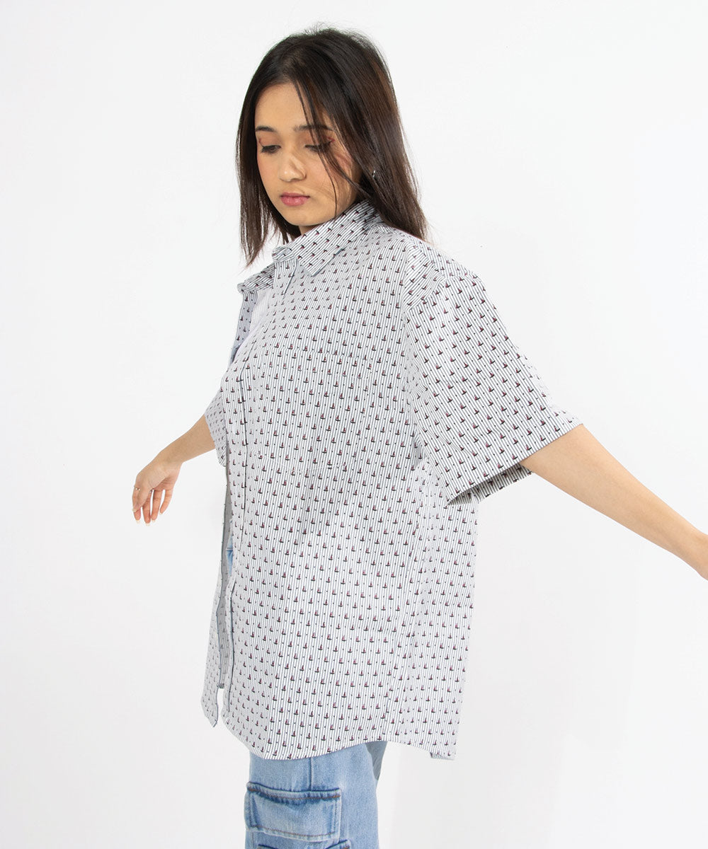 Nautical Voyage - Oversized Shirt